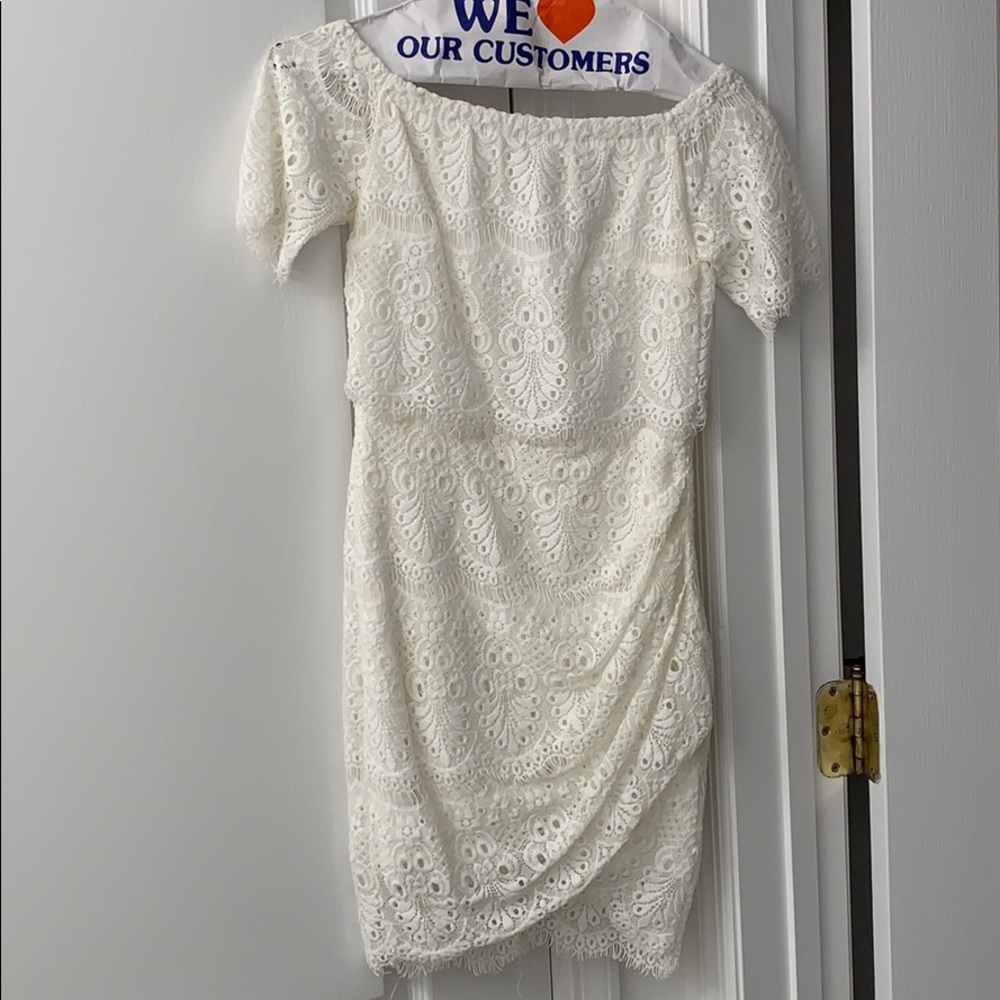 White lace dress